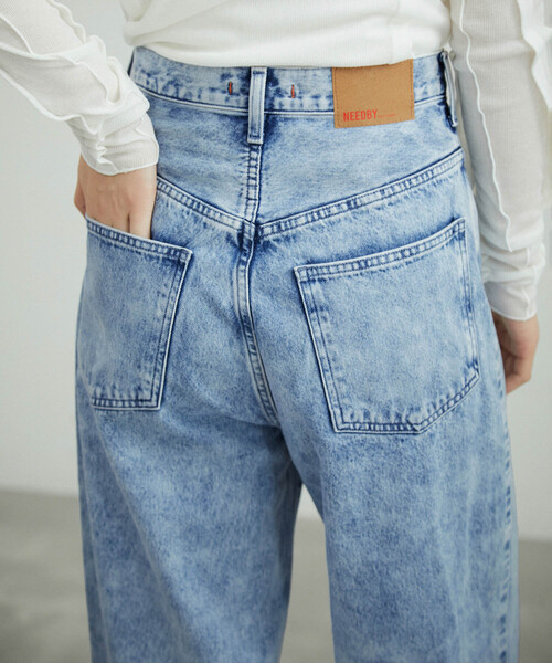 「NEEDBY heritage」 デニムパンツ 24 ブルー レディース_画像3