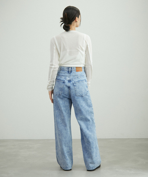 「NEEDBY heritage」 デニムパンツ 24 ブルー レディース_画像7