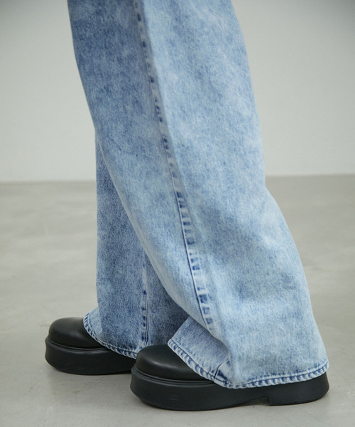 「NEEDBY heritage」 デニムパンツ 24 ブルー レディース_画像8