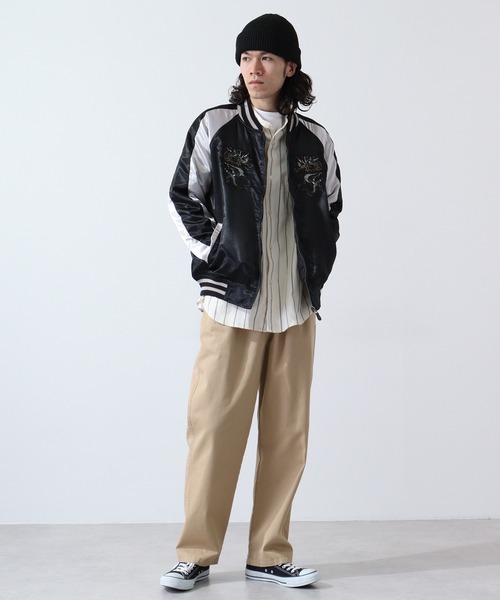 「ACE」 スカジャン L ブルー メンズ_画像6