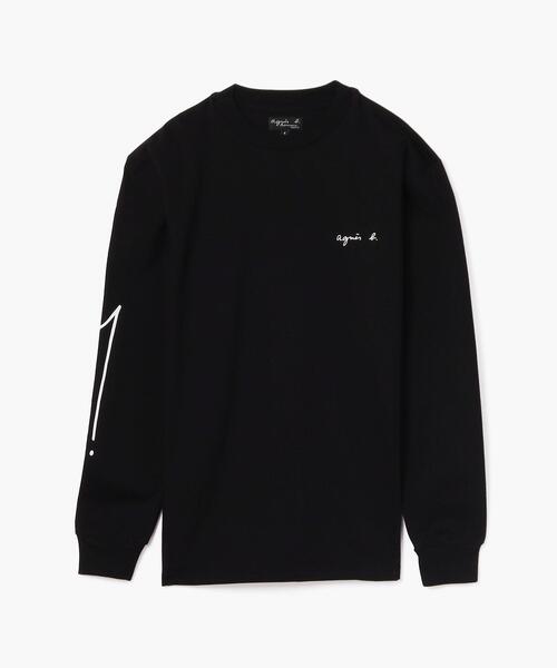 agnes b. homme 長袖カットソー ブラック T1 agnes b.（アニエスベー） 長袖Tシャツ 3 ブラック メンズ : ZOZOTOWN