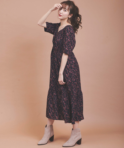 「31 Sons de mode」 半袖ワンピース 36 ブラック レディース_画像6
