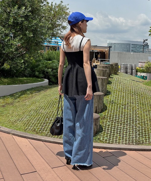 I-SOOK（アイスー） キャミソール 「ISOOK / アイスー」ニットペプラム