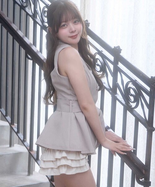 Belle Charme コート アウター 「Belle Charme」Ribbon Belt Jacket
