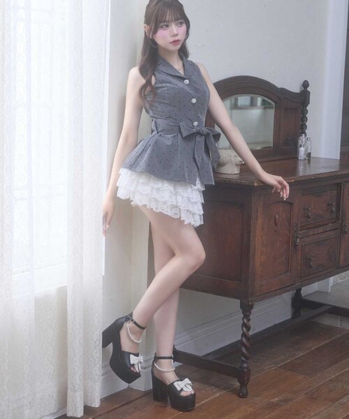 Belle Charme コート アウター 「Belle Charme」Ribbon Belt Jacket