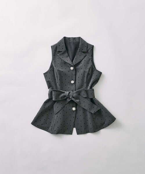 Belle Charme コート アウター 「Belle Charme」Ribbon Belt Jacket
