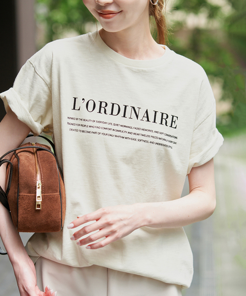 現行品✨ 新品タグ付 スローブイエナ リネン コットン ボックスシャツ 白 半袖 SLOBE IENA（スローブイエナ） tシャツ 半袖 スラブピグメントロゴTEE