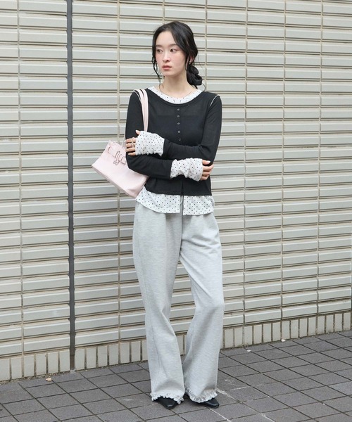 forksy.（フォルクシー） ワイドパンツ スウェットパンツ ジャージ