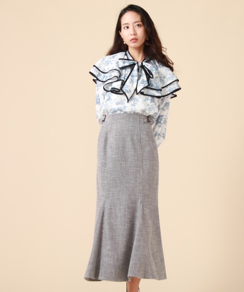 「Cheek」 スカート SMALL チャコールグレー レディース_画像3