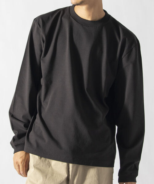 「BATONER」 長袖Tシャツ LARGE ライトパープル メンズ_画像3