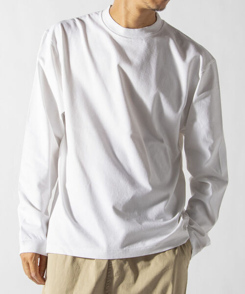 「BATONER」 長袖Tシャツ LARGE ライトパープル メンズ_画像6