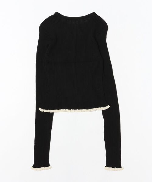 CLANE（クラネ） ニット セーター CLANE CONTRAST TRIM SHEER KNIT