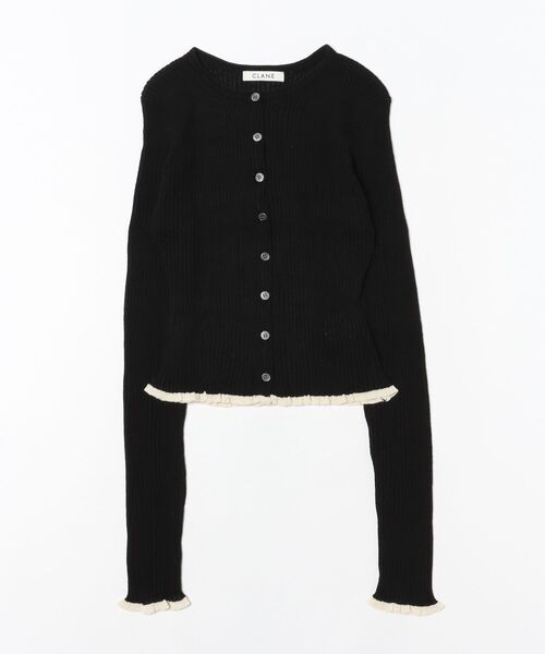 CLANE（クラネ） ニット セーター CLANE CONTRAST TRIM SHEER KNIT