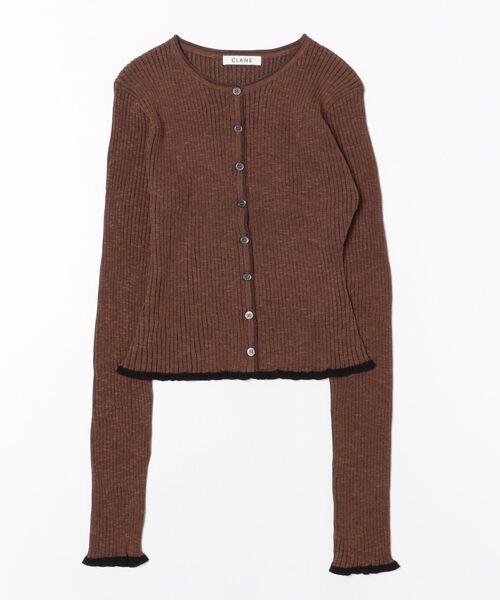 CLANE（クラネ） ニット セーター CLANE CONTRAST TRIM SHEER KNIT