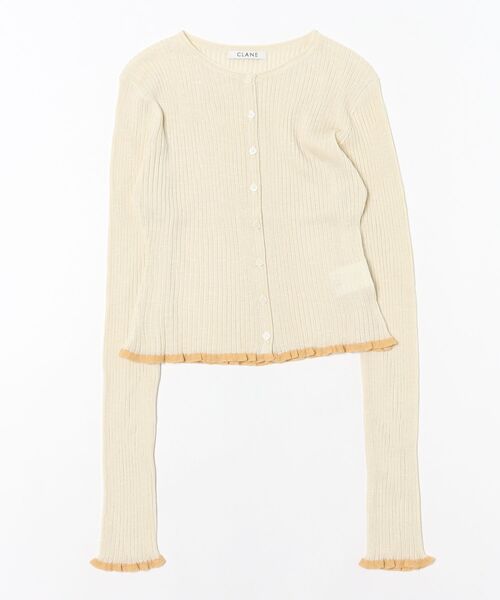 CLANE（クラネ） ニット セーター CLANE CONTRAST TRIM SHEER KNIT