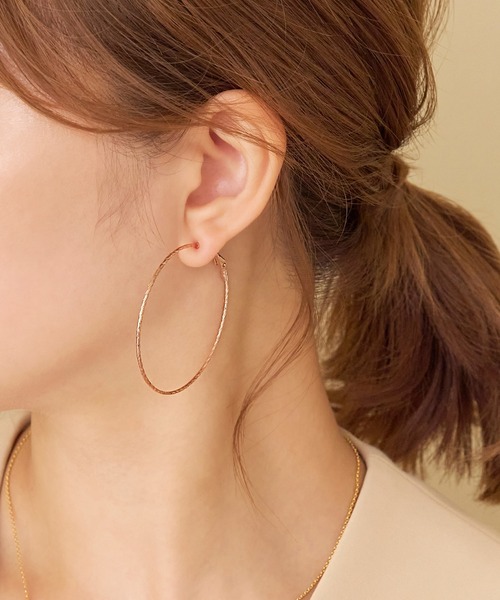 Phoebe ツイストデザイン ピアス 2wayグレースツイストラインピアス / Phoebe | ファッション通販