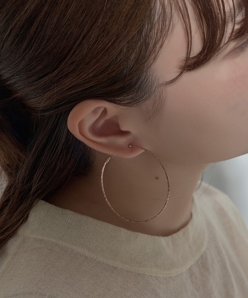 Phoebe ツイストデザイン ピアス 2wayグレースツイストラインピアス / Phoebe | ファッション通販