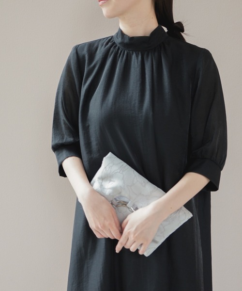 kaene（カエン） ドレス シャンブレーAラインドレス「結婚式 二次会