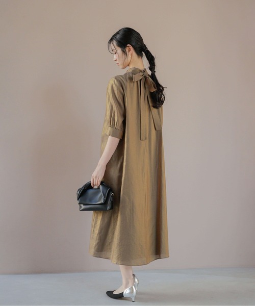 kaene（カエン） ドレス シャンブレーAラインドレス「結婚式 二次会