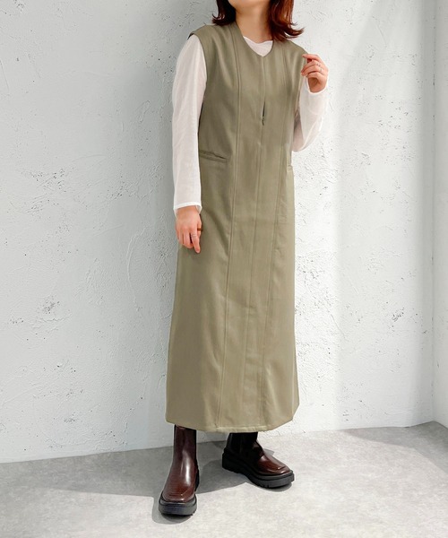apres jour mignon（アプレジュールミニョン） ワンピース ジップ付き