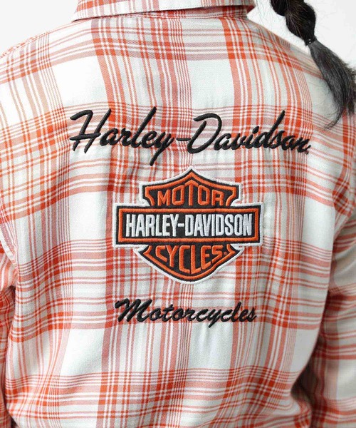 Harley Davidson ブラウス シャツ クラシックバーアンドシールド