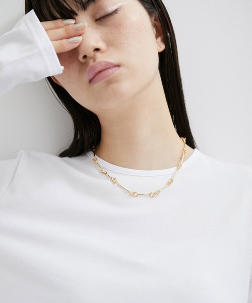 ネックレス 【LES BIJOUX】リングバーチェーンネックレス : 70005219  