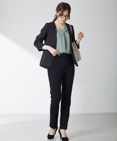 7days Life Styling ブラウス シャツ 「とろみシリーズ」Vネック