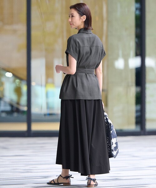 自由区 - 自由区　キュプラリネンシャンタン ブラウス リネン　麻　¥24,970 税込 自由区 【XSサイズ~/洗える】キュプラリネンシャンタン ブラウス