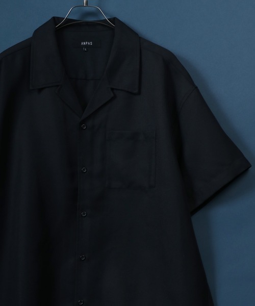 ANPAS（アンパス） シャツ ANPAS Twill Fabric Oversized Open Collar