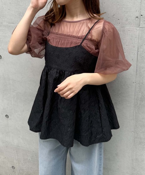 かぐれ　ジャガードキャミソール ジャガードキャミソール（キャミソール）｜かぐれ（カグレ）の