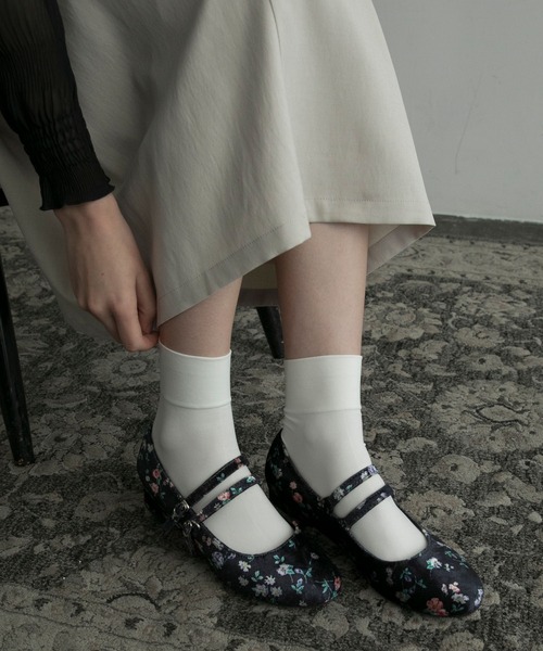 BONLECILL noir バレエシューズ パンプス 「BONLECILL noir」ダブル