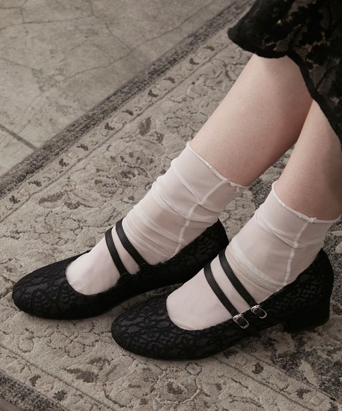BONLECILL noir バレエシューズ パンプス 「BONLECILL noir」ダブル
