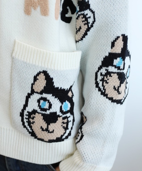 星と黒ネコ様　6点　ウール　ジャケット　カーディガン他 セール】SHIPS any:〈手洗い可能〉クルーネック ニット ジャケット