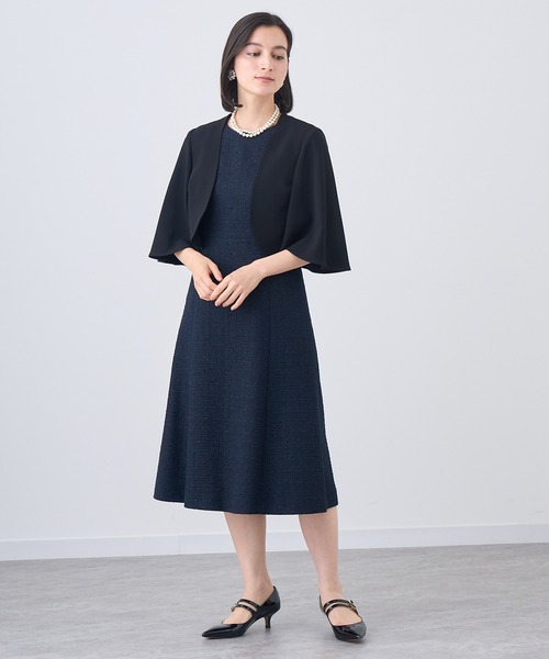 ANAYI（アナイ） カーディガン バックサテンフレアスリーブボレロ