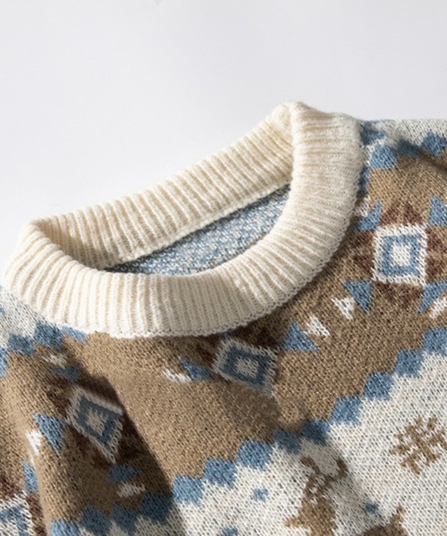 ウールリッチ　メタルフック　クルーネック　売れ筋商品|||セーター　ノルディック　チロリアン　ブラック　XL WOOLRICH - ウールリッチ メタルフック クルーネックセーター