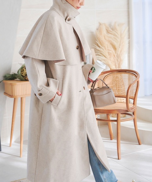 KOBE LETTUCE（神戸レタス） ステンカラーコート コート ケープ