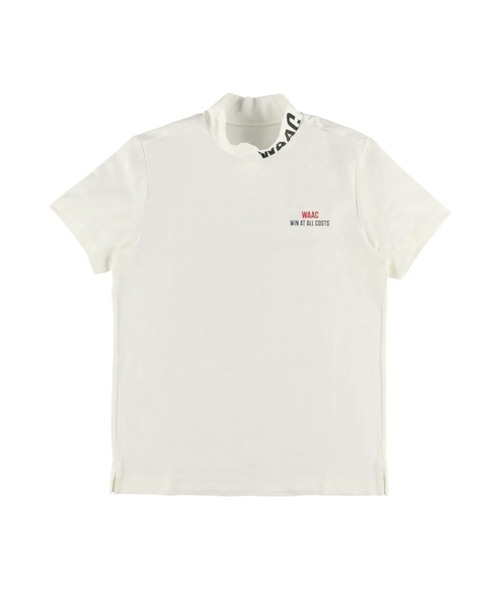 tシャツ 「WAAC」MENS シルケットコットンベア天竺 半袖モックネック 