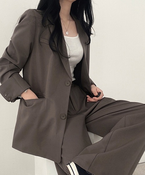 未使用級‼️MINIMAS（ミニマス）セットアップ ローランド ジャケット パンツ 2点セット＞ラウンドヘムジャケットセットアップ - ベルーナ【公式】