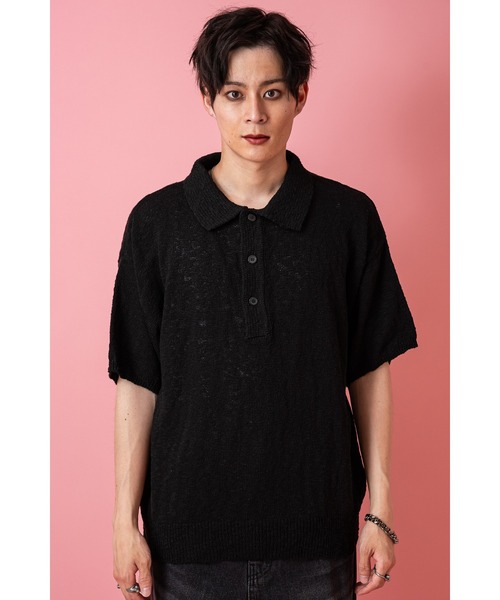ウンガロ ポロTシャツ カットソー スワロフスキーボタン Lサイズ