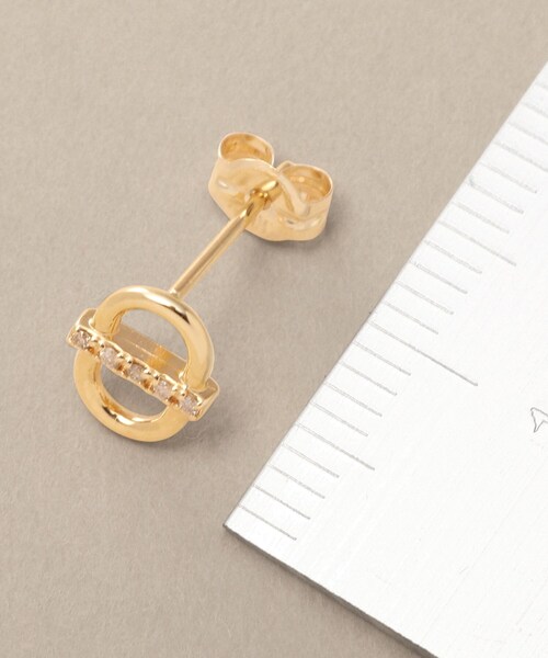 COCOSHNIK（ココシュニック） ピアス K10ダイヤモンド PCモチーフ