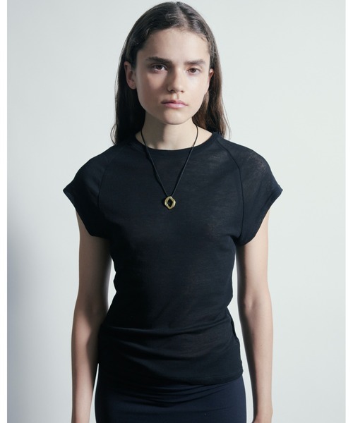 tシャツ 「IRIS 47」sheer capsleeve tops　シアー キャップスリーブトップス レディース IRIS47 tシャツ 「IRIS 47」sheer capsleeve tops シアー
