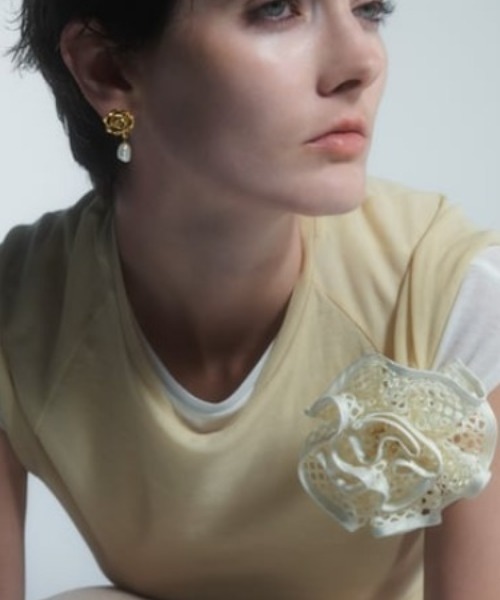 tシャツ 「IRIS 47」sheer capsleeve tops　シアー キャップスリーブトップス レディース IRIS47 tシャツ 「IRIS 47」sheer capsleeve tops シアー