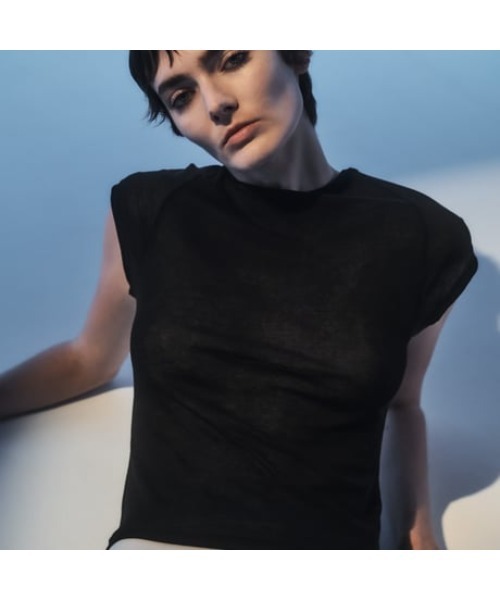 tシャツ 「IRIS 47」sheer capsleeve tops　シアー キャップスリーブトップス レディース IRIS47 tシャツ 「IRIS 47」sheer capsleeve tops シアー