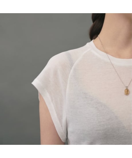 IRIS47 tシャツ 「IRIS 47」sheer capsleeve tops シアー