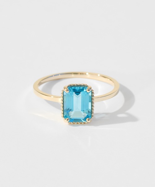 Jewel closet by L&Co. 指輪 リング K10 カラーストーン リング 6x8