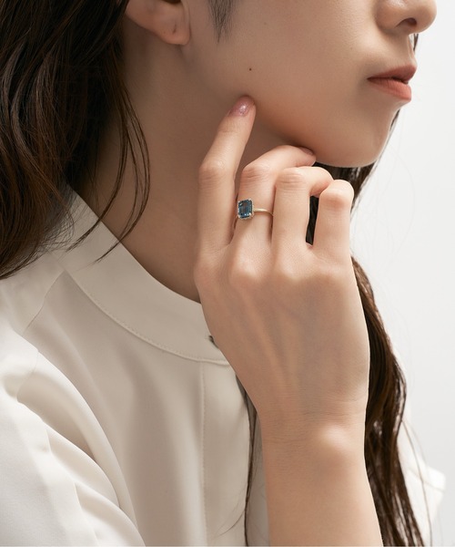 Jewel closet by L&Co. 指輪 リング K10 カラーストーン リング 6x8