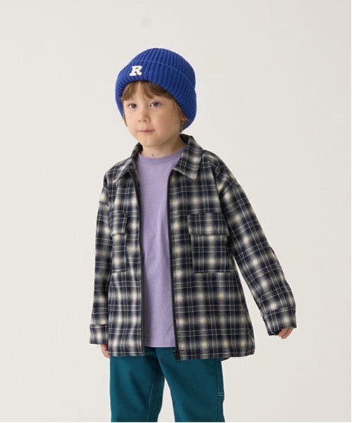 b・ROOM（ビールーム） ブラウス シャツ ビッグシルエット長袖チェック