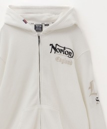 ノートン パーカー 「Norton」ビックワッフルZIPパーカー メンズ