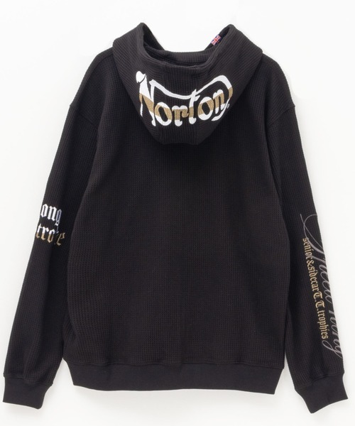ノートン パーカー 「Norton」ビックワッフルZIPパーカー メンズ
