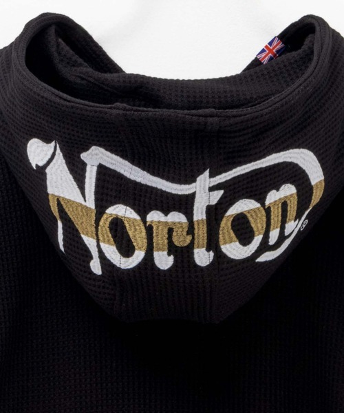 NORTON　ノートン　ジップ　パーカー ノートン パーカー 「Norton」ビックワッフルZIPパーカー メンズ